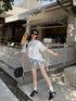 KELTIS Lace Ribbon Bow Decor Mini Skirts